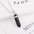 Hexagonal Stone Pendant Necklace