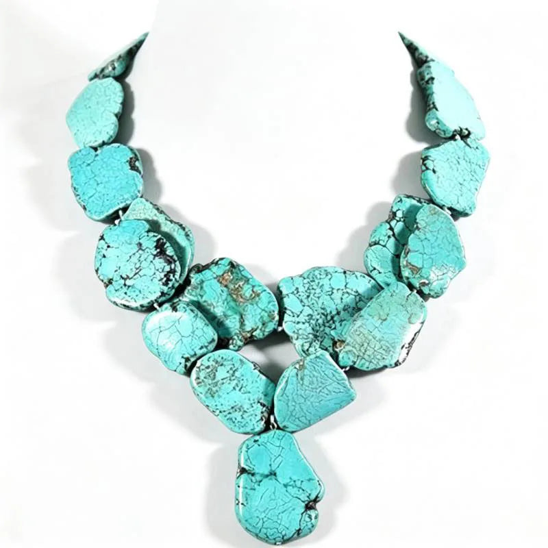 Radiant Turquoise Pendant Necklace