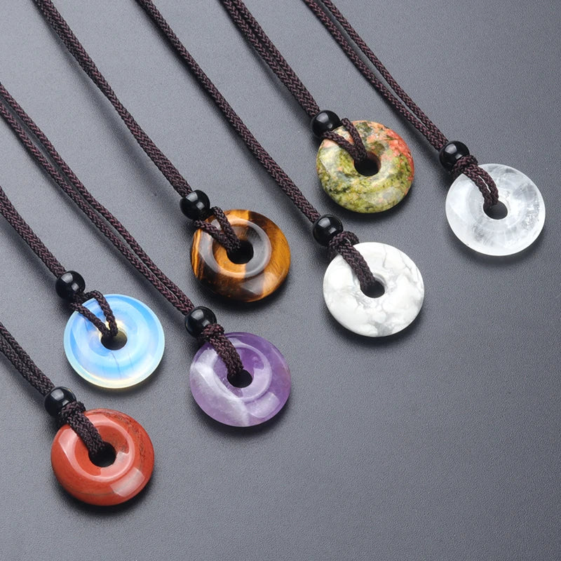 Stone Donut Pendant