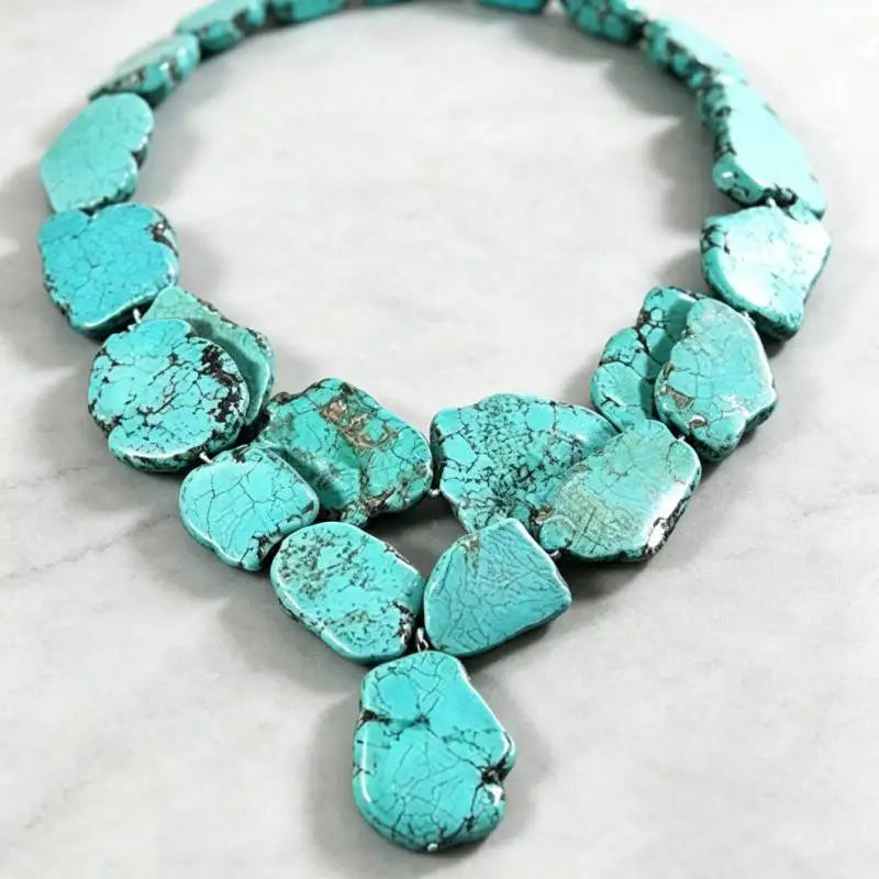 Radiant Turquoise Pendant Necklace