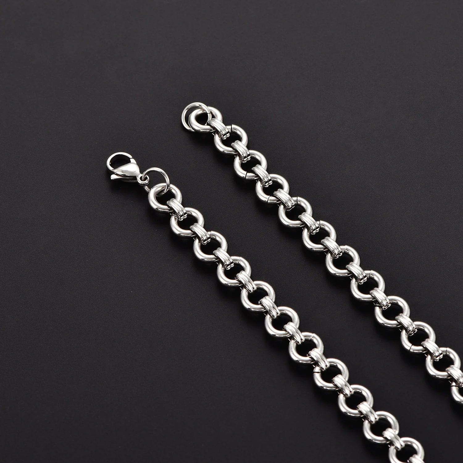 Chunky Rolo Chain — Stainless Steel