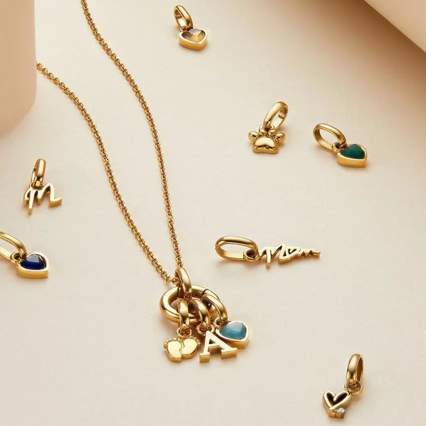 Birthstone Heart Charm Pendant