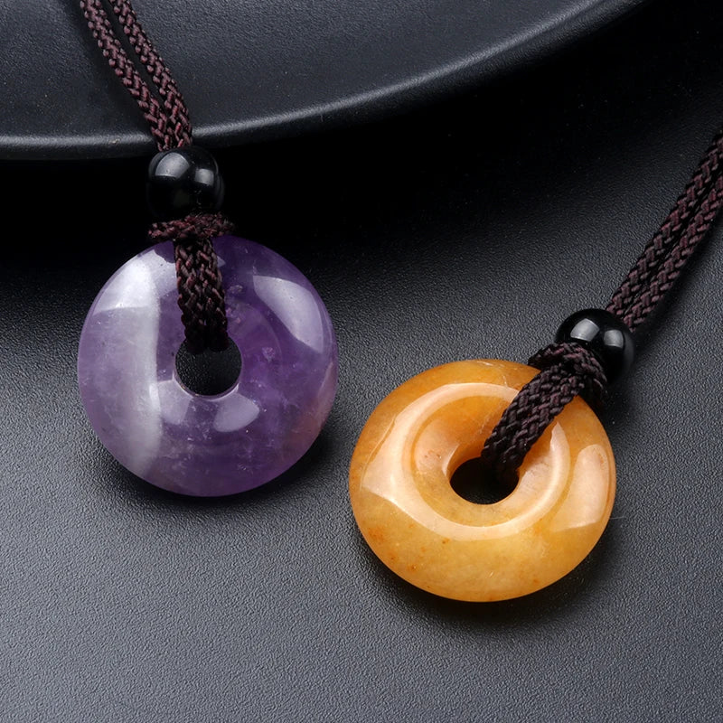 Stone Donut Pendant