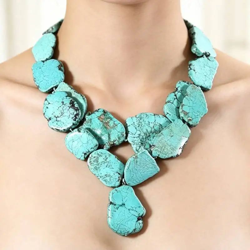 Radiant Turquoise Pendant Necklace