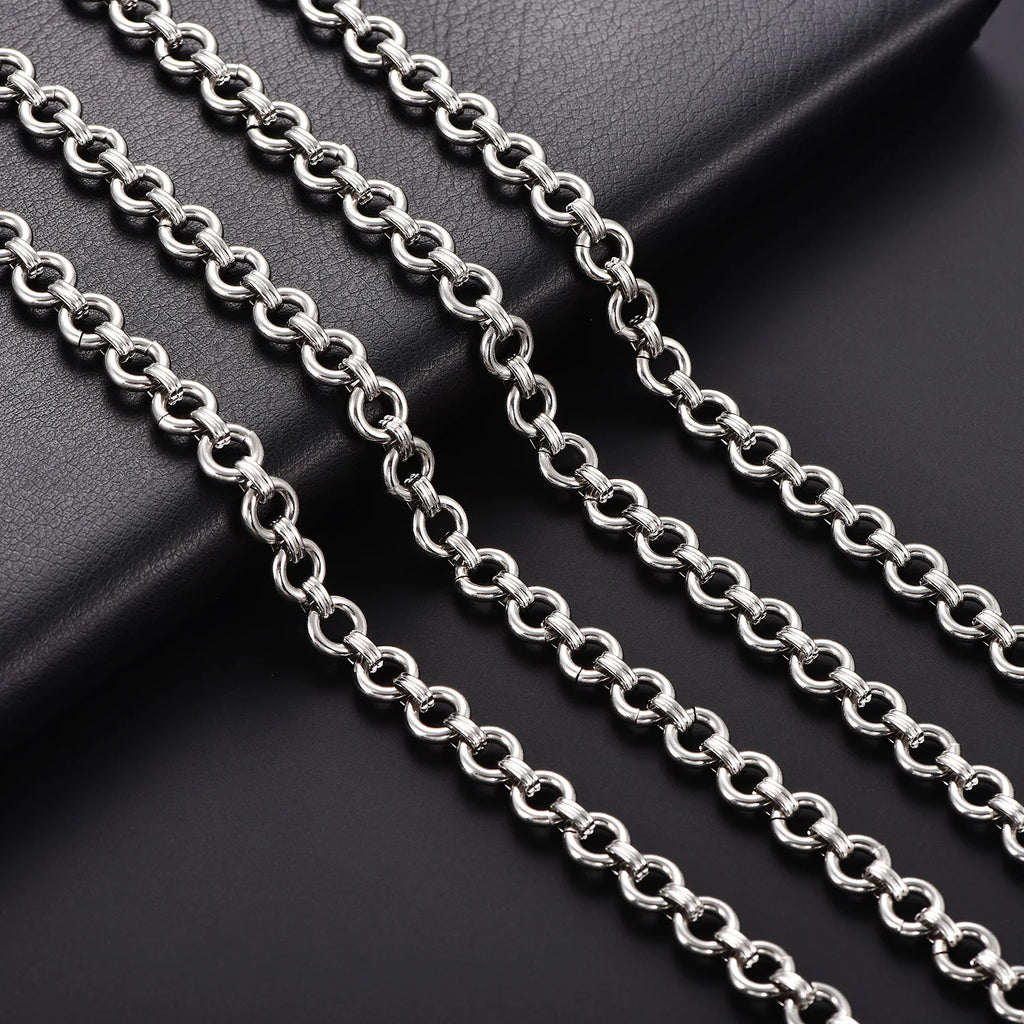 Chunky Rolo Chain — Stainless Steel