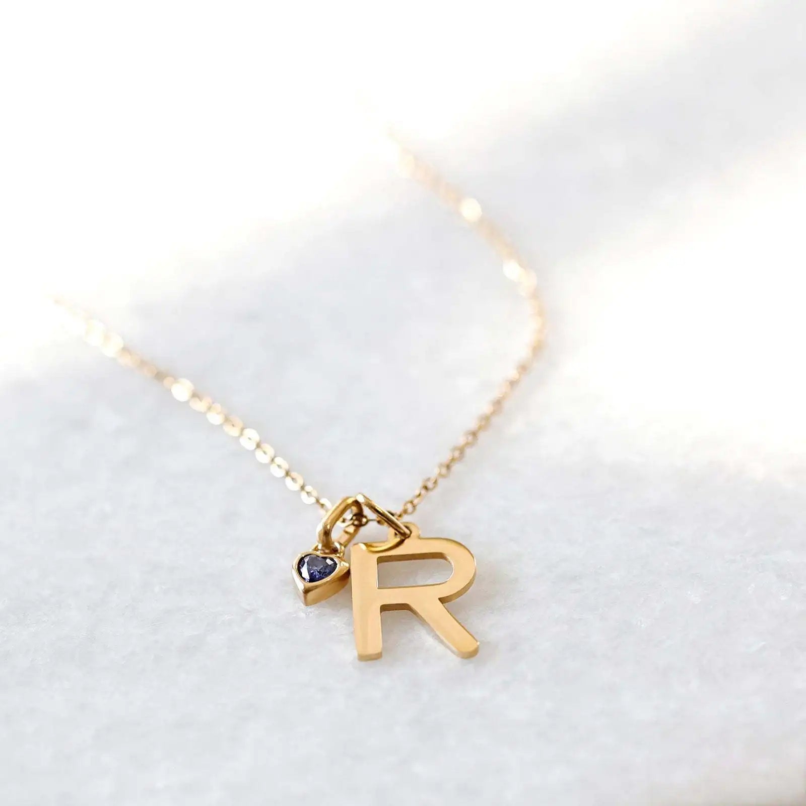 Birthstone Heart Charm Pendant