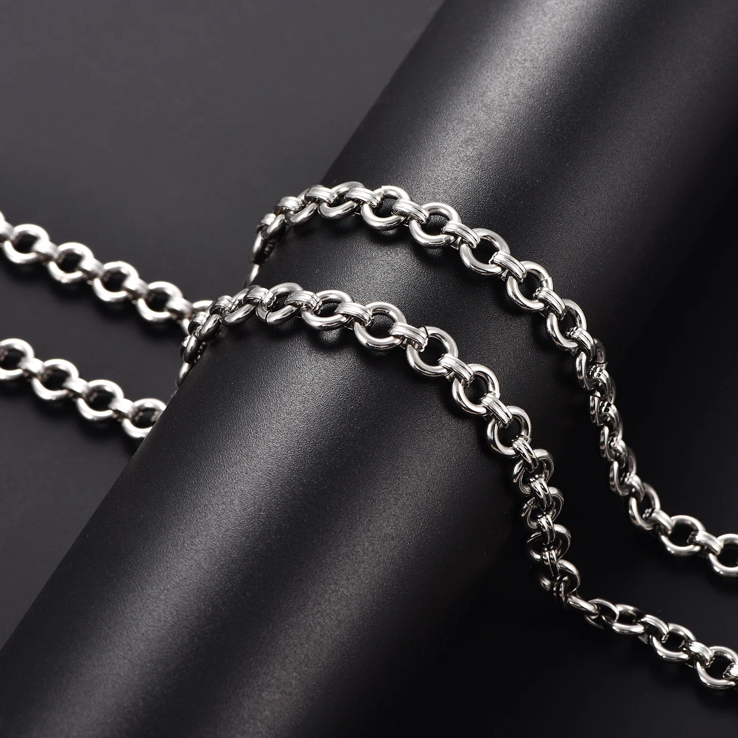 Chunky Rolo Chain — Stainless Steel