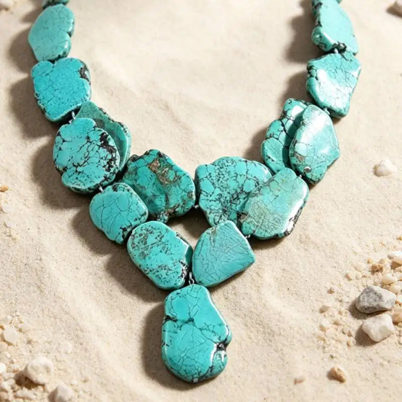 Radiant Turquoise Pendant Necklace