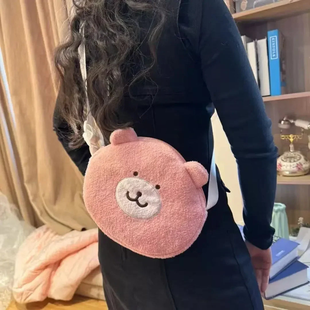 Cute Plush Animal Crossbody Bag